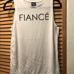 FIANCÉ white tank workout top
